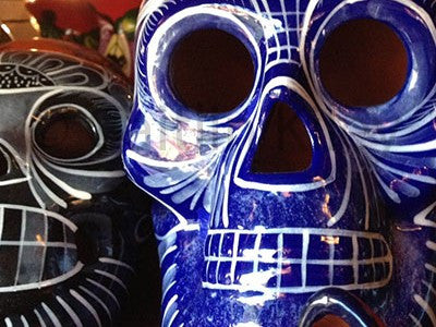 painted skull