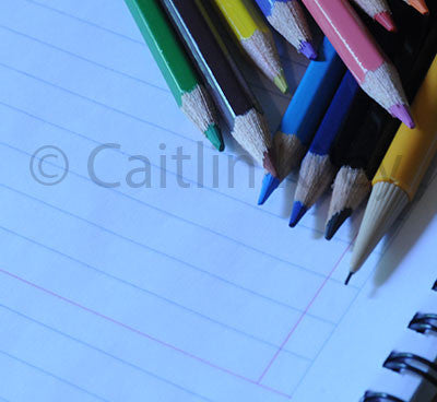colored pencil laying on paper