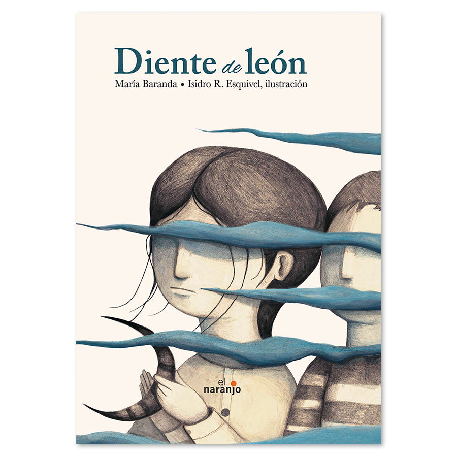 Book cover of Diente de leon with illustration of boy and girl