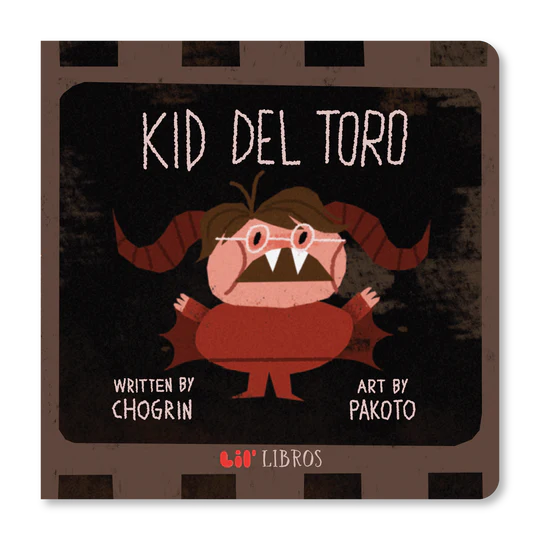 Book cover of Kid del Toro with an illustration of a child dressed as a monster with horns and wings.