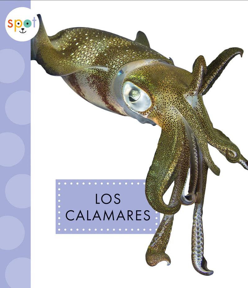 Book cover of Los calamares with a photograph of a squid.