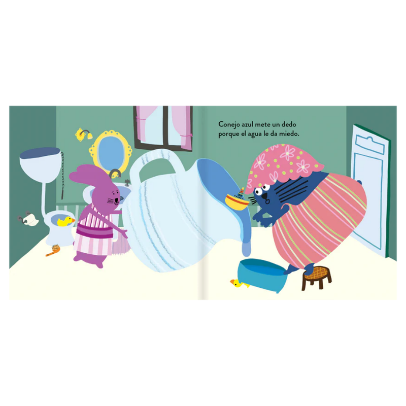 A bañarse, conejitos