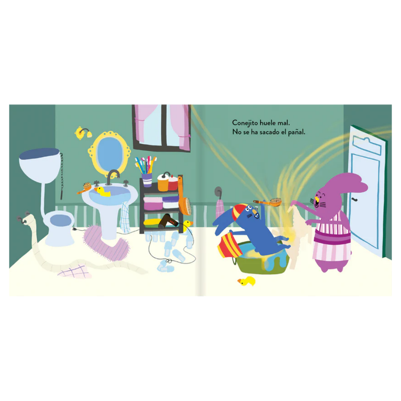 A bañarse, conejitos