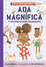 Book cover of Ada magnifica with illustration of kids and a cat