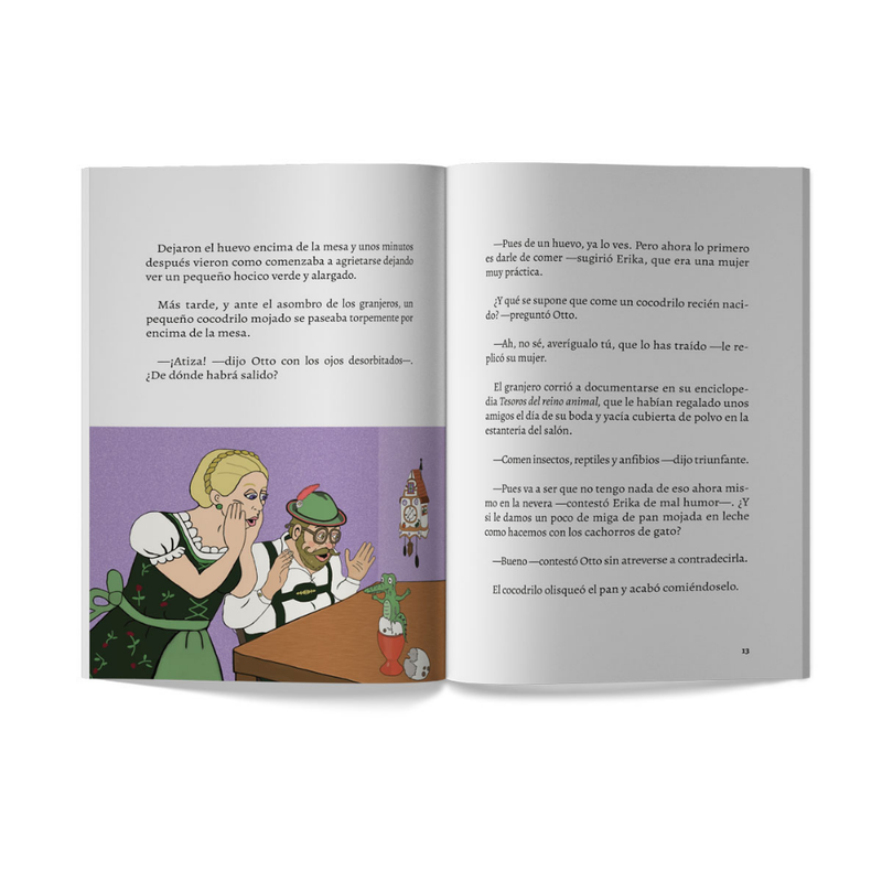 Aventuras de un cocodrilo con gafas y bigote