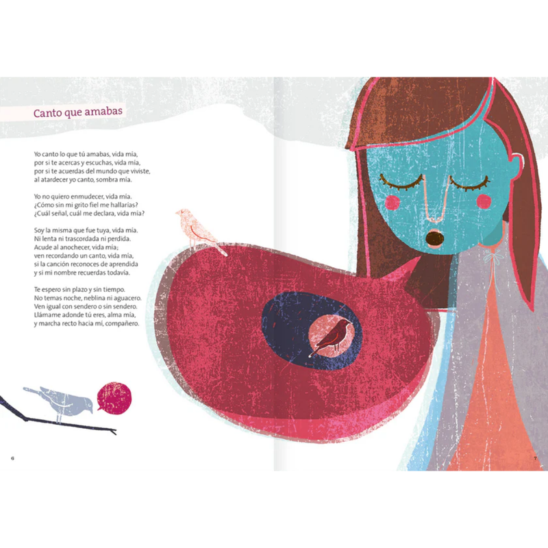 Gabriela Mistral, poemas ilustrados