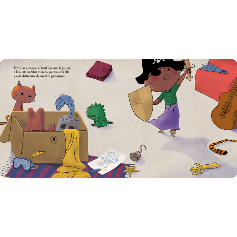 La falda morada de Leo