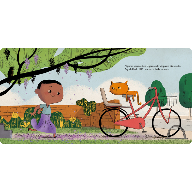 La falda morada de Leo