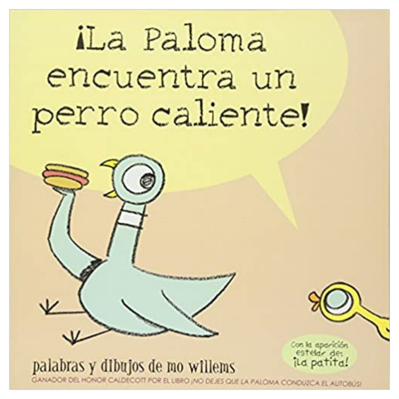 ¡La paloma encuentra un perro caliente!