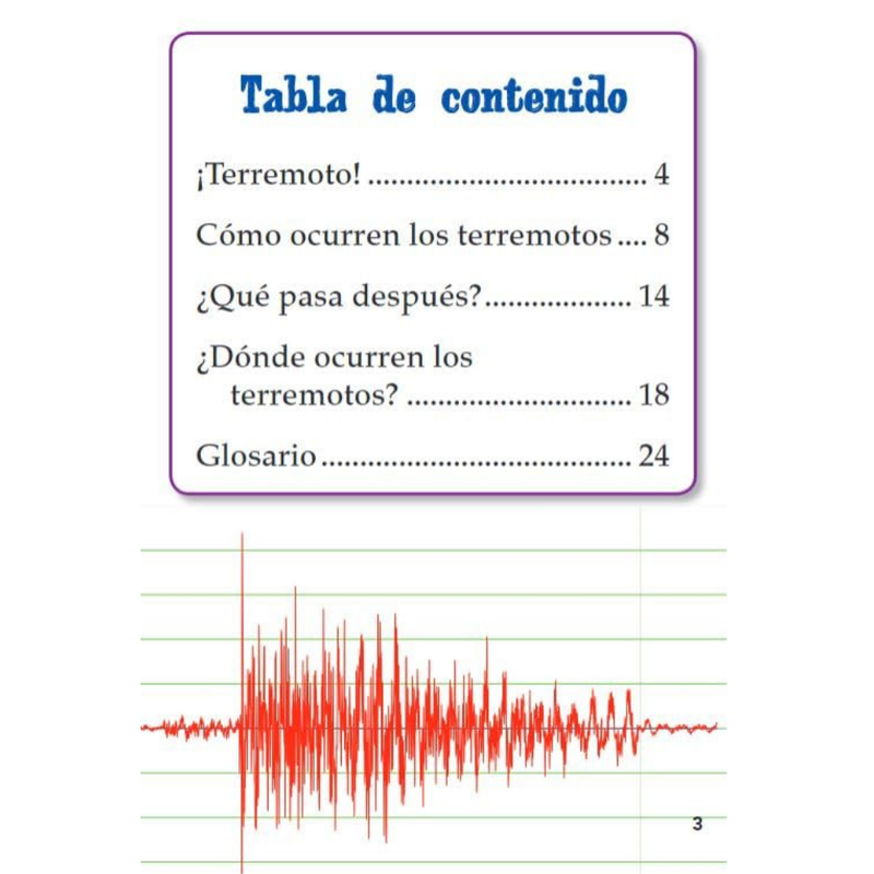¡Terremotos!