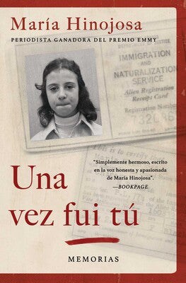 Book cover in Una vez fui tu with picture of author as a young girl