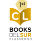 Image of Books Del Sur first grade classroom libraries logo.