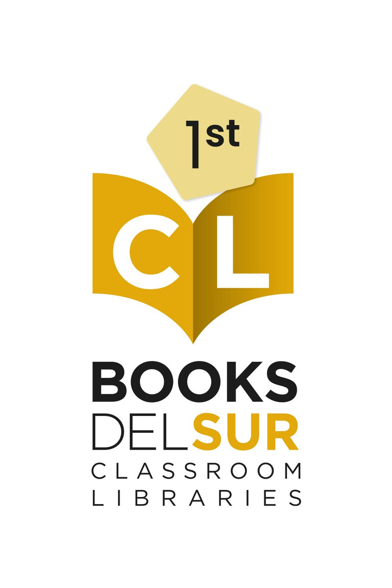 Image of Books Del Sur first grade classroom libraries logo.