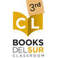 Image of Books Del Sur third grade classroom library logo.