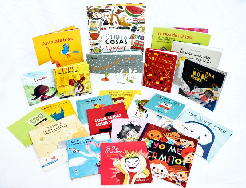 Photo depicting a set of different books for kids