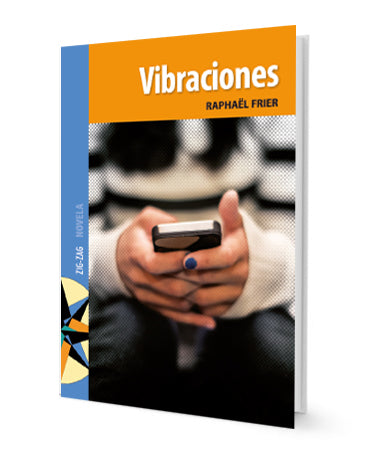 Book cover of Viraciones with a close up photograph of woman's hands texting on a phone