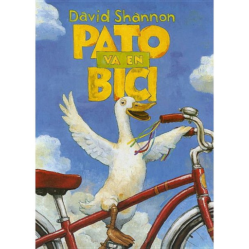 Book cover of Pato va en Bici with an illustration of a duck on a bike.